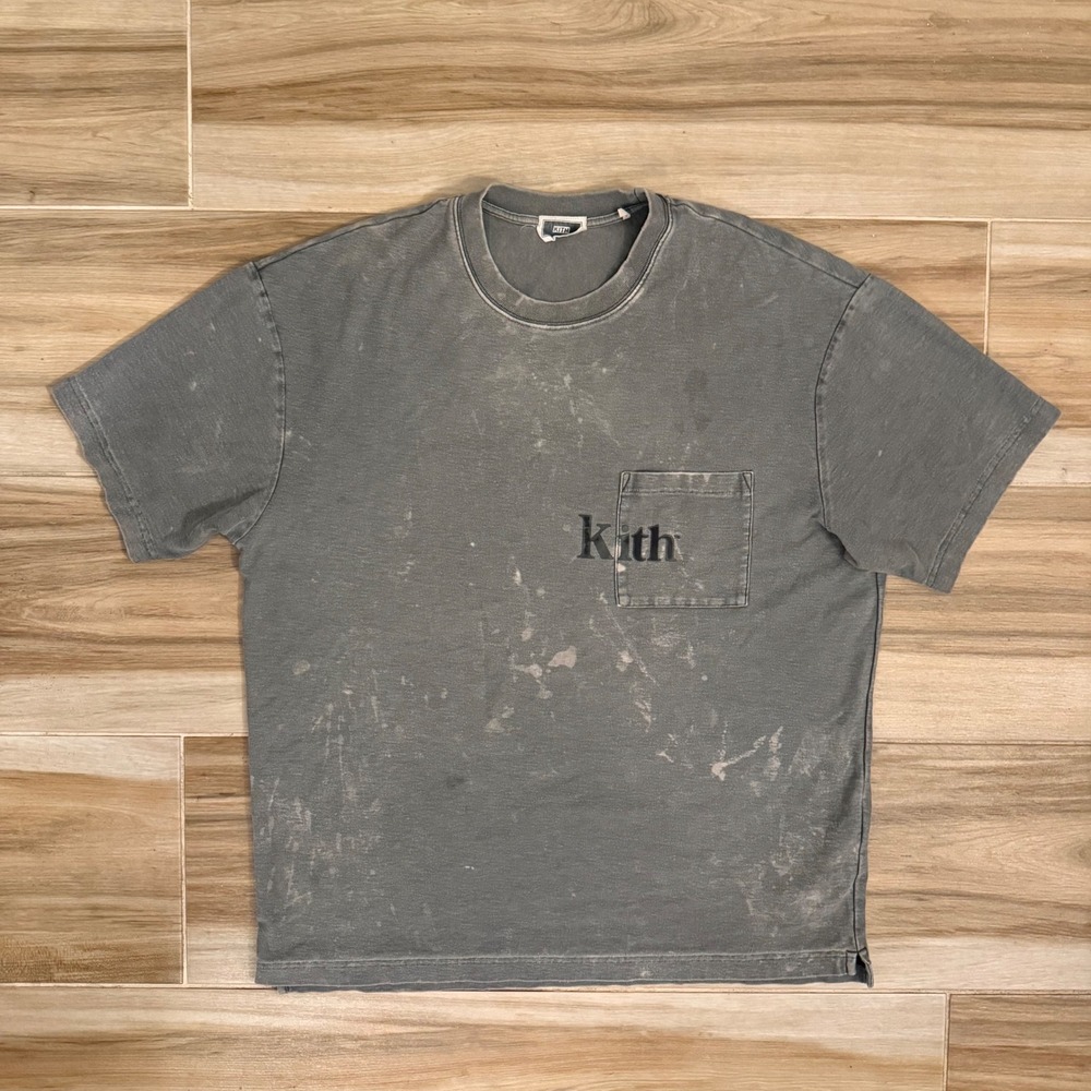 Kith Winter Classics Heavyweight Sweatshirt Gray Size M Custom Bleach Distressed